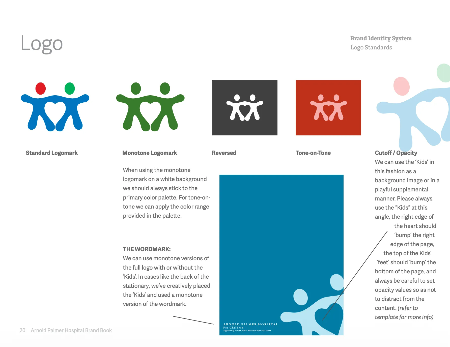 Arnold Palmer Hospital brand book: Logo standards